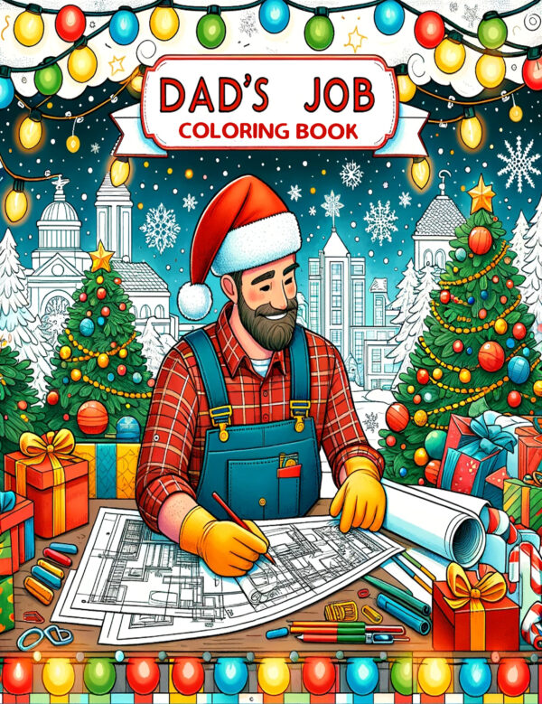 Dad's Job Coloring Book - Fun & Educational Activity, 8.5” x 11” Gift for Boys & Girls, Perfect for Father's Day & Creative Play
