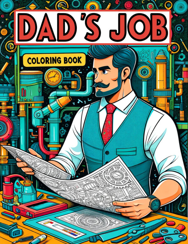 Dad's Job Gifts - Funny & Hilarious Coloring Book for Kids, Perfect Father's Day Gift for Hours of Fun & Laughter
