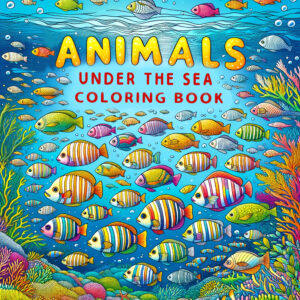 Animals Under The Sea - Painting Cute Marine Life, 8.5" x 11", Children's Coloring Books with vibrant illustrations, perfect for boys, girls, and sea animal enthusiasts