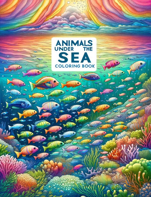 Animals Under the Sea for Kids - Fun and Educational Ocean Creature Illustrations for Children, 8.5" x 11" Size, Perfect for Boys and Girls