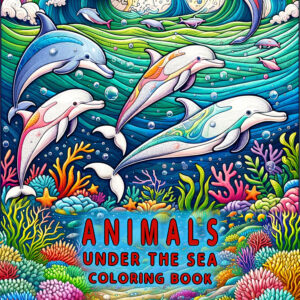Animals Under The Sea - Colorful Marine Life Illustrations, Children's Coloring Books, Educational and Fun Ocean World Exploration for Kids, Ideal Gift for Boys and Girls