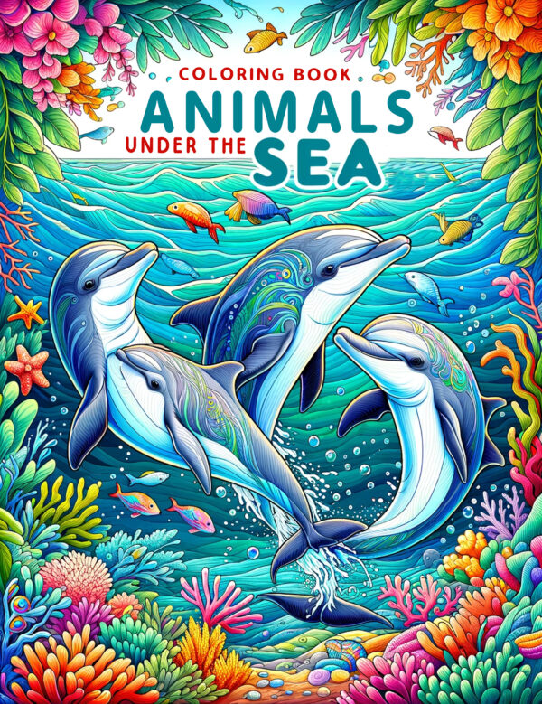 Animals Under the Sea - Fun and Educational Gift for Kids, 8.5" x 11", Ideal for Boys and Girls, Ocean-Themed Illustrations