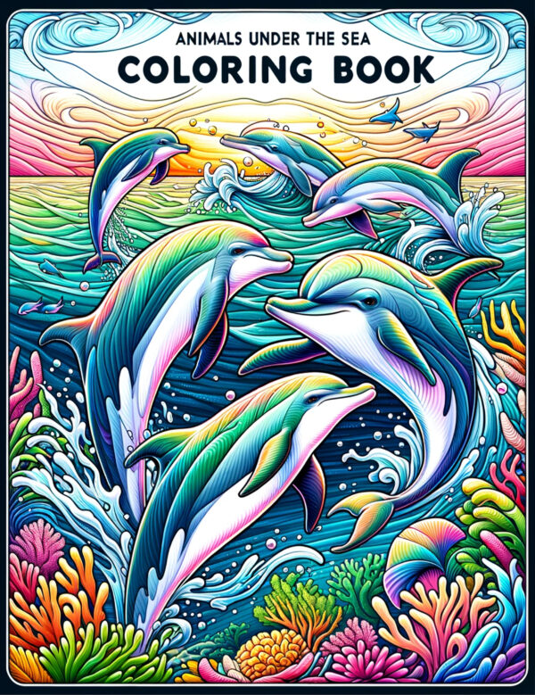 Animals Under the Sea Coloring Book For Kids:  Beautiful Animals Under the Sea Coloring Book Featuring 40 Easy And Relaxing Coloring Pages For Kids(Perfect Kids Gifts)