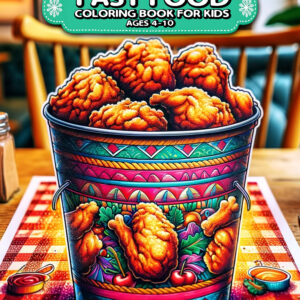 Fast Food for Kids - Fun and Educational Illustrations, 8.5" x 11" Big Pages, Perfect for Boys and Girls, Hours of Creative Entertainment