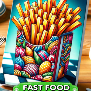 Fast Food Funny - Hilarious Food Characters to Color 8.5" x 11", Children's Coloring Books, Fun and Entertaining Illustrations for Kids, Great Gift Idea for Birthday Parties