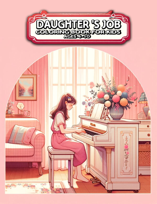 Daughter’s Job for Kids - Fun & Educational Activity Book, Great Gift for Girls, Encourages Creativity & Imagination