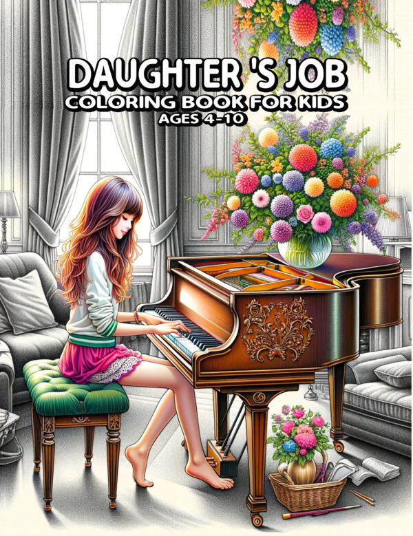 Daughter’s Job - Fun & Educational Coloring Book, Inspiring Careers for Girls, Perfect Gift for Future Doctors, Scientists & Artists