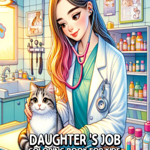 Funny Daughter’s Job Coloring Book - 8.5” x 11” Activity with Hilarious Quotes & Illustrations, Perfect Gift for Girls & Special Occasions