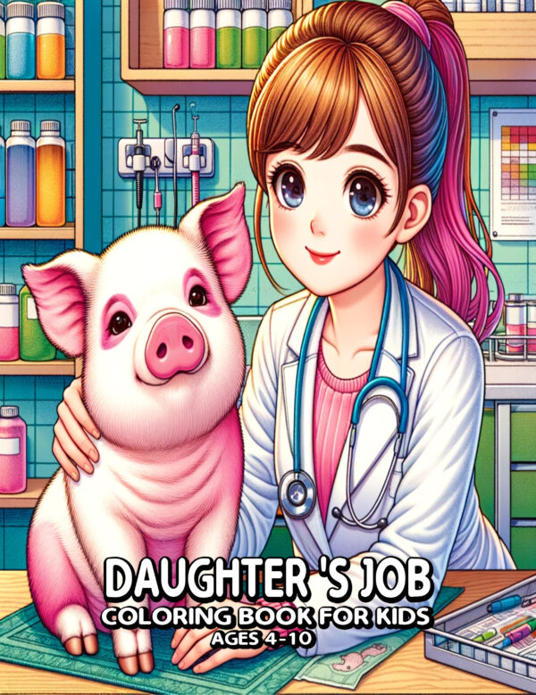 Daughter’s Job Coloring Book - Fun & Creative 8.5” x 11” Activity for Girls, Inspiring Careers & Imagination, Perfect Gift for Kids