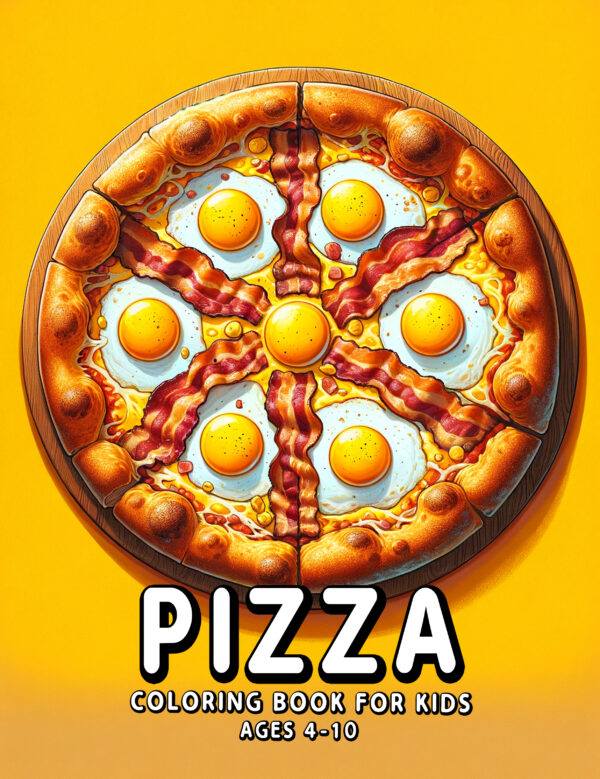 Pizza Coloring Book for Kids - Fun & Creative Activity with Delicious Pizza Illustrations & Drawing Sections, Perfect Gift for Boys & Girls