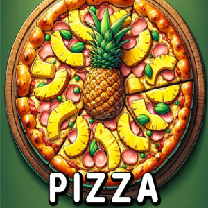 Pizza Fun Coloring Book for Kids - 8.5'' x 11'' Activity Book with Unique & Easy Pizza Illustrations, Perfect Gift for Young Food Lovers