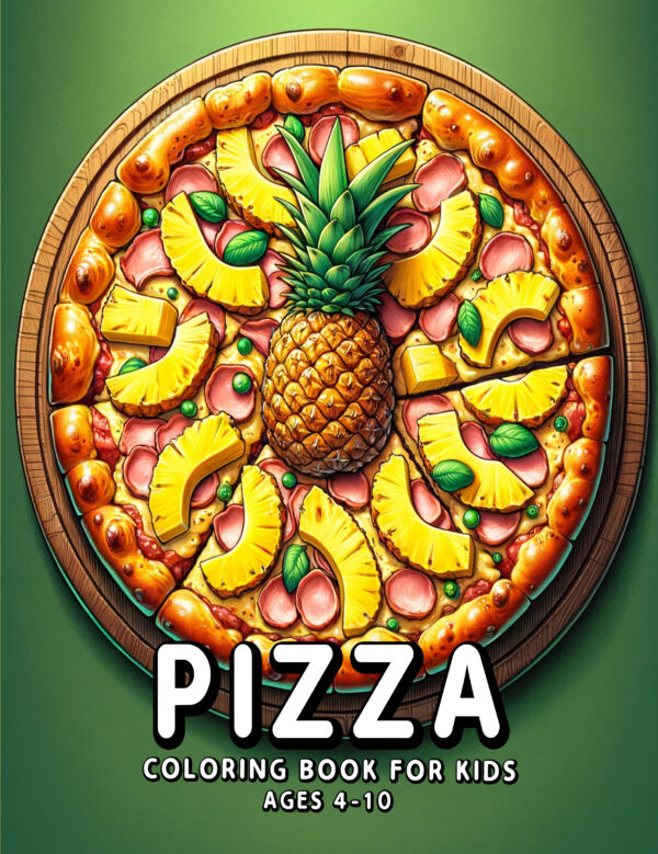 Pizza Fun Coloring Book for Kids - 8.5'' x 11'' Activity Book with Unique & Easy Pizza Illustrations, Perfect Gift for Young Food Lovers
