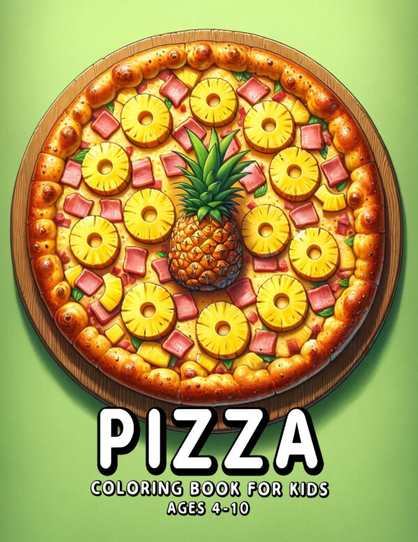 Colorful Pizza Illustration for Kids - Fun & Educational Activity Book, Perfect Gift for Boys & Girls, Large 8.5'' x 11'' Pages