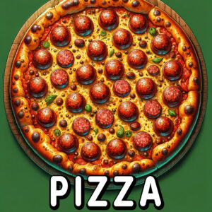 Cute Pizza Painting - 8.5” x 11” Coloring Book for Kids, Fun & Creative Activity, Perfect Gift for Boys, Girls & Pizza Lovers