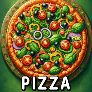 Pizza for Kids - Fun & Fast Food Coloring Book, 8.5'' x 11'' Pages, Perfect Gift for Boys & Girls, Hours of Creative Entertainment