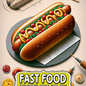 Fast Food Coloring Books for Kids - Fun & Creative Gift for Boys & Girls, 8.5” x 11” Activity Book for Hours of Entertainment