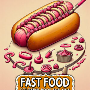 Cute Fast Food Coloring Books for Kids - Fun & Creative Gift for Boys & Girls, Relaxing & Beautiful Illustrations, Perfect for Any Occasion