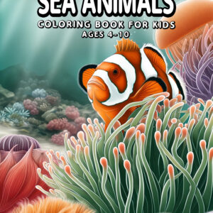 Maritime Mischief - Fun & Cute Sea Animals in Retro Scenes, Engaging & Colorful Coloring Book for Kids, Perfect Creative Gift