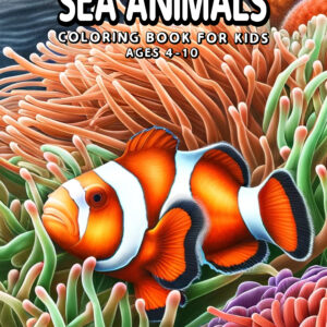 Aquatic Antics - Laugh & Color with Retro Sea Creatures, Fun & Engaging Coloring Book for Boys & Girls, Great Gift for Any Occasion