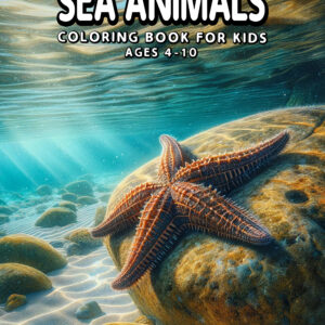 Seaside Spectacle - Cute Vintage Sea Animals, Fun & Educational Coloring Book for Kids, Perfect Gift for Any Occasion & Holiday