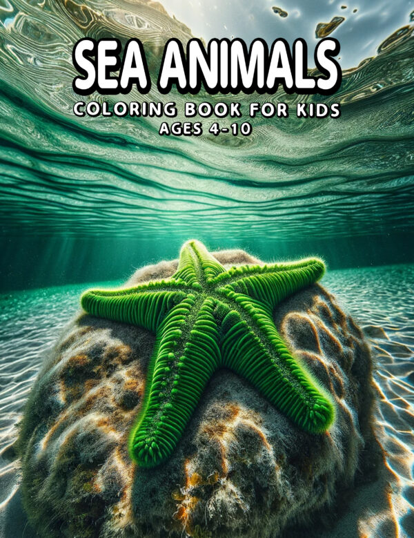 Whimsical Waters - Engaging Sea Animal Illustrations, Retro Ocean Fun for Kids' Birthdays, Holidays & Creative Activities
