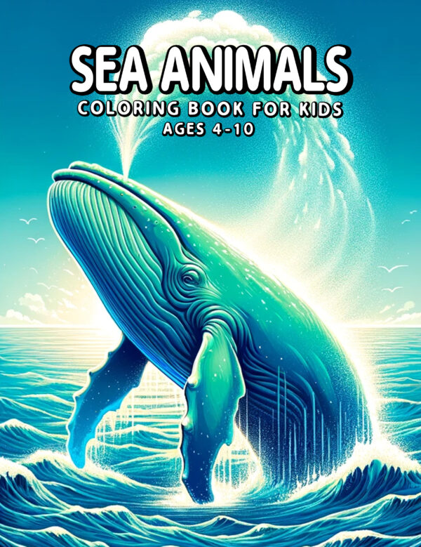 Oceanic Antics - Funny Sea Animals in Retro Style, Engaging & Colorful Coloring Book for Kids, Perfect Gift for Creative Play & Learning