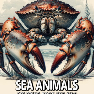 Sea Animals Spectacle: Vintage Ocean Adventures, Cute & Colorful Pages, Perfect Gift for Creative Kids