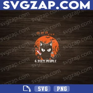 Ch-Ch-Ch Ki-Ki-Ki Cat SVG - Crazy Black Cat Horror Clipart - Friday the 13th Halloween SVG PNG DXF EPS Instant Download