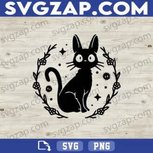 Cat Anime SVG - Japanese Manga Digital Download for Cricut & Silhouette - SVG, PNG, DXF, EPS Instant Cut Files