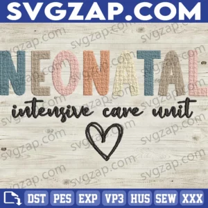 NICU Nurse Embroidery Files - Neonatal Intensive Care Unit Design, Nursing School Student Gift, Nurse Appreciation, Perfect for RN & Healthcare Workers
