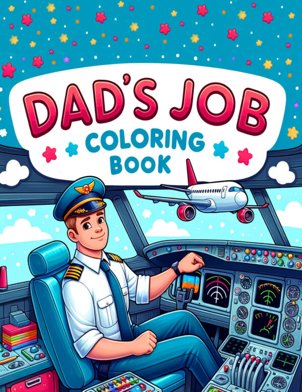 Retro Dad’s Job - Nostalgic Coloring Book of Classic Professions, Fun & Educational Gift for Kids, Perfect for Father’s Day