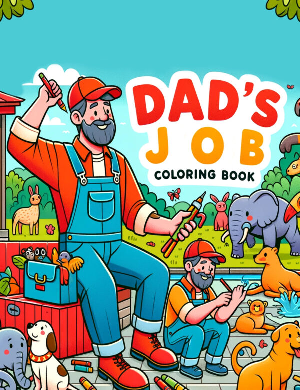 Dad’s Job - Hilarious & Fun Coloring Book, Entertaining Pages for Kids, Perfect Father’s Day Gift for Laughter & Bonding