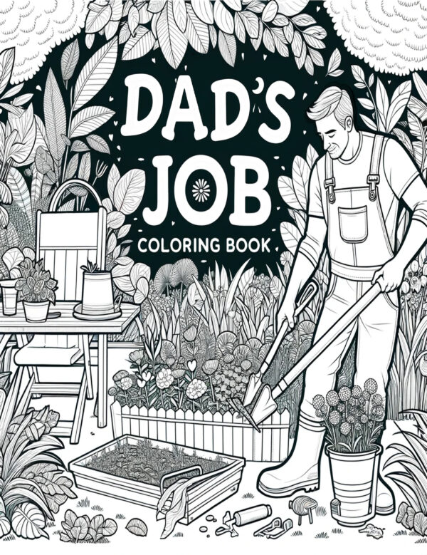 Dad’s Job - Fun & Educational Activity Book for Kids, Perfect Father’s Day & Holiday Gift, Great for School Break Entertainment