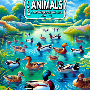 Farm Animals For Kids, Fun and Educational Activity for Children, Includes Cows, Pigs, Chickens, 8.5" x 11", Perfect Gift for Animal-loving Kids