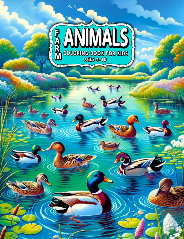 Farm Animals For Kids, Fun and Educational Activity for Children, Includes Cows, Pigs, Chickens, 8.5" x 11", Perfect Gift for Animal-loving Kids