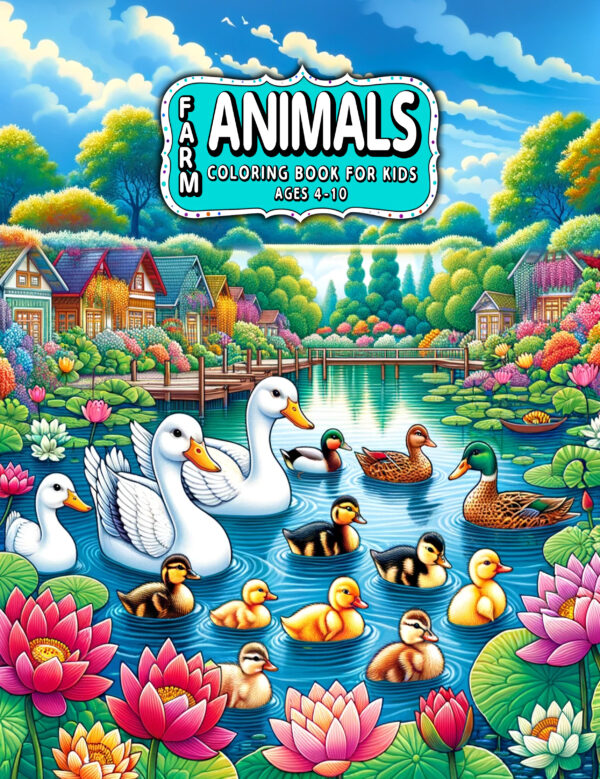 Farm Animals - Fun and Educational Activity Book for Kids - Includes Cute Animals like Cows, Pigs, Chickens, Ideal for Boys and Girls, Great for Fine Motor Skills