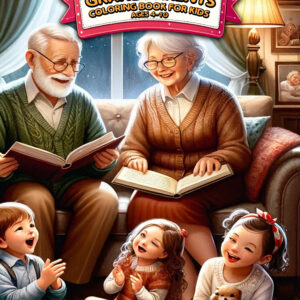 Grandparents Activity Book for Kids - Fun & Educational Coloring, Perfect Gift for Grandparents Day & Family Bonding, 8.5” x 11