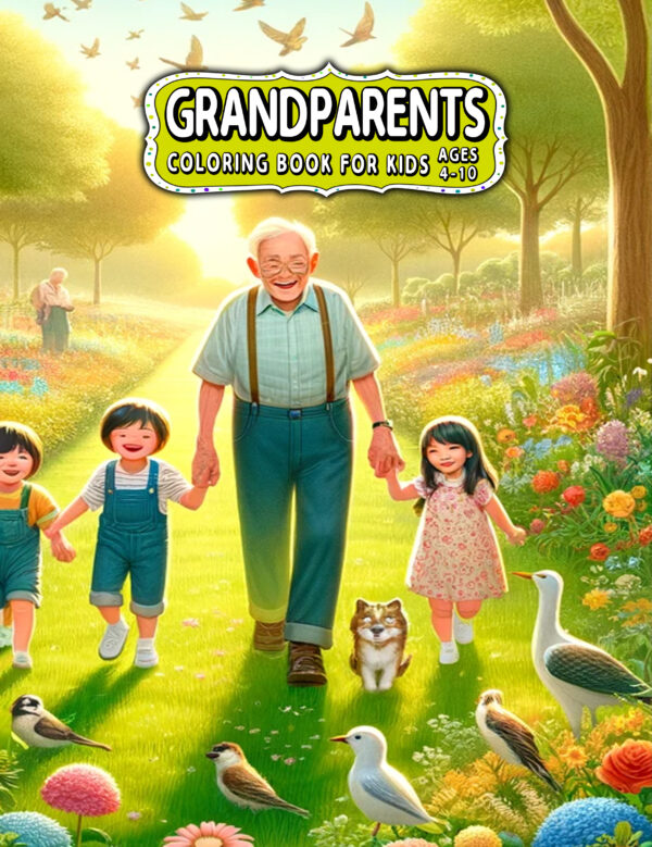 Grandparents’ Love - Fun & Heartwarming Coloring Book for Kids, Perfect Gift for Family Bonding & Grandparents Day, 8.5” x 11”
