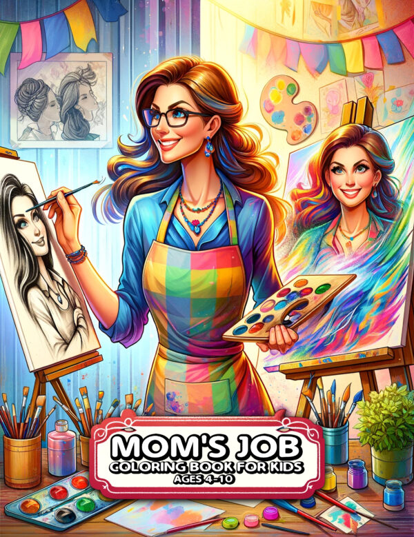 Funny Mom’s Job - Hilarious Coloring Book for Stress Relief, Perfect Mother’s Day Gift, Fun & Relaxing Activity for Moms and Kids