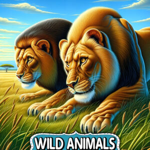 Wild Animals for Kids, Fun and Educational Animal Coloring Pages for Children, Perfect Gift for Animal Lovers