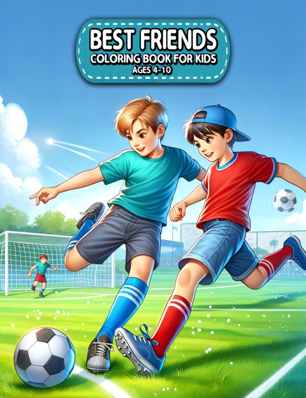 Best Friends Coloring Book - Fun & Heartwarming Illustrations, Perfect Gift for Kids on Friendship Day & Birthdays