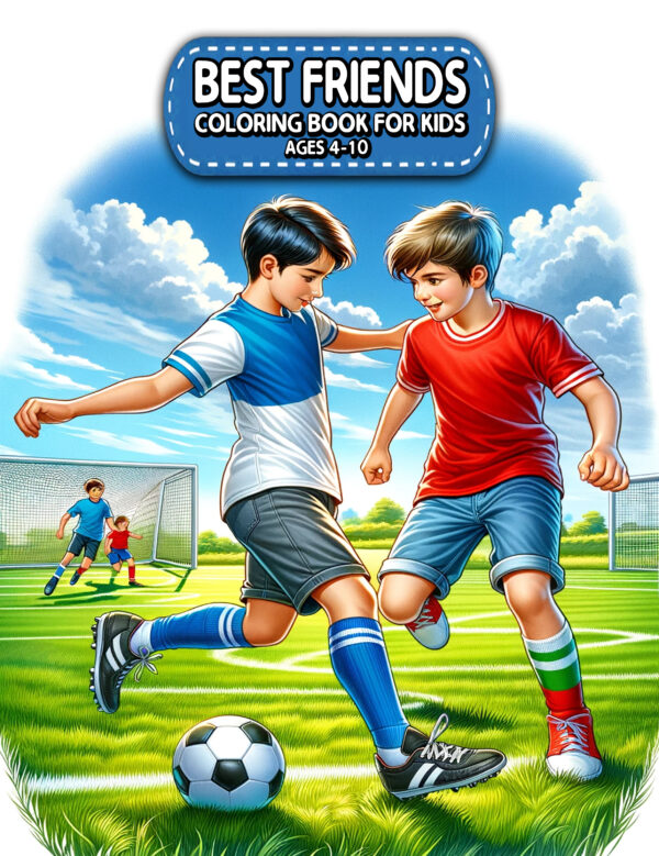 Best Friends Coloring Book for Kids - Fun & Interactive Activities, 8.5” x 11” Gift to Celebrate Friendship for Boys & Girls
