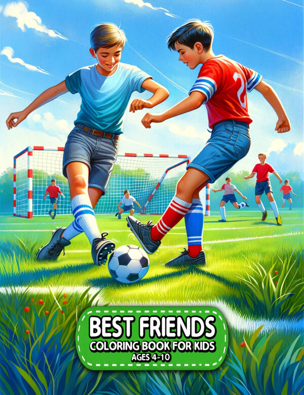Best Friends Coloring Book - Fun & Creative Activities for Kids, 8.5” x 11” Illustrations, Perfect Gift to Celebrate Friendship