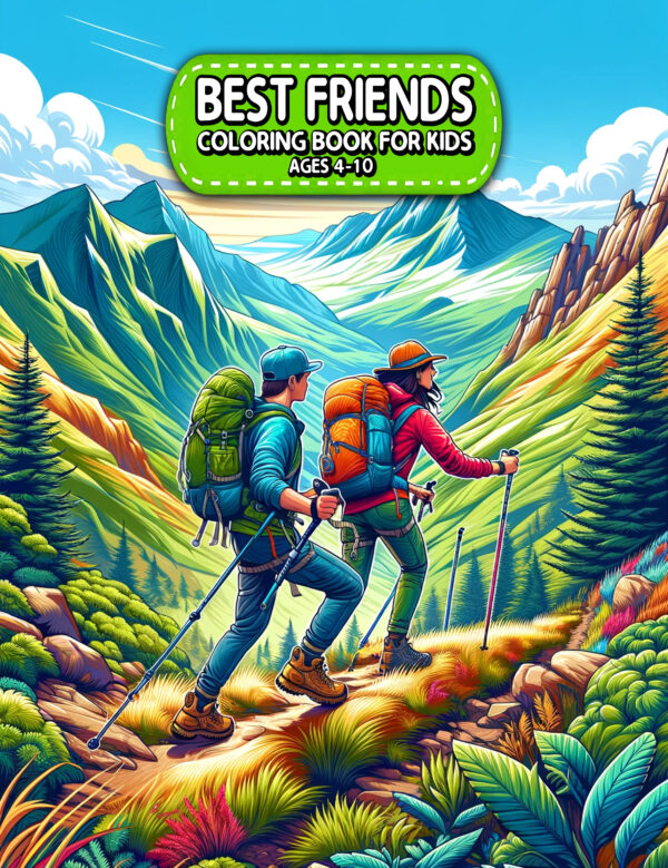 Best Friends Coloring Book - Fun & Colorful Activities for Kids, 8.5” x 11”, Perfect Gift for Birthdays & Special Occasions