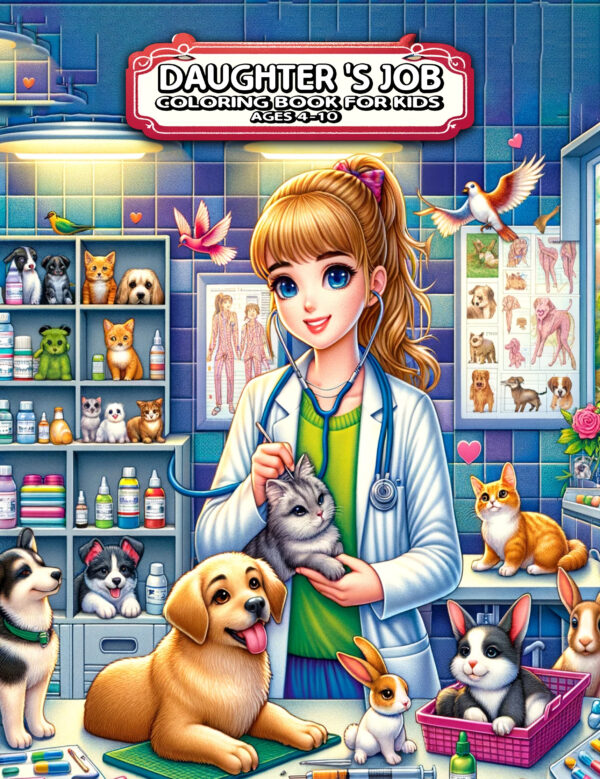 Daughter’s Job - Hilarious & Fun Coloring Book, Entertaining Artwork for Girls, Perfect Gift for Daughters, Friends & Family