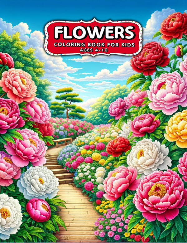 Flowers - A Beautiful Coloring Book Full of Garden Blooms, Relaxing Floral Patterns, and Creative Nature-Inspired Activities for All Occasions
