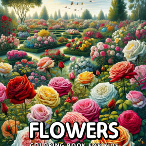 Flowers - Inspiring Coloring Book with Blooming Petals and Wholesome Garden Scenes, Perfect Gift for Relaxation, Creativity, and Nature Fun