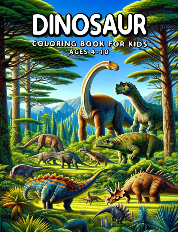 Dinosaur for Kids – Fun & Educational Illustrations, Ideal for Boys & Girls, Great Gift for Birthdays & Holidays