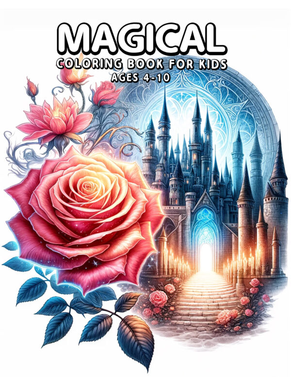 Magic & Mischief Tales - Retro Coloring Book for Kids with Fun & Cute Illustrations, Perfect Creative Gift for Boys & Girls