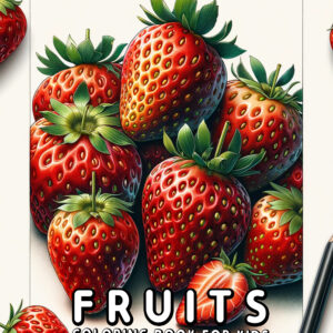 Fruits - Fun & Tasty Coloring Book with Juicy Designs, Creative Play for Kids and Adults, Perfect Gift for Foodies and Fruit Lovers